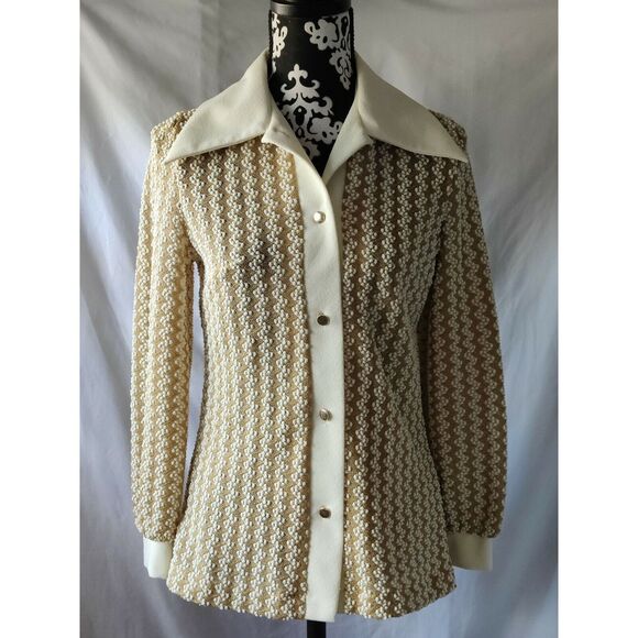 Vintage Fingerhut Fashions Womens Button Front Jacket Collared Long Sleeve - Picture 1 of 9